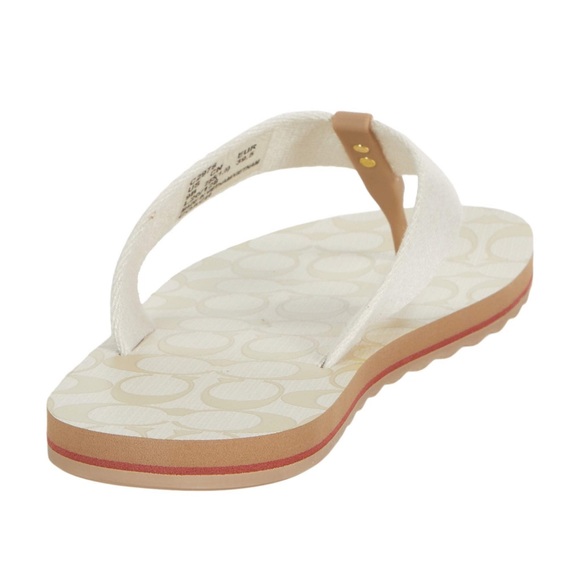 NWOT Coach Zoe Flip Flops - Picture 2 of 5